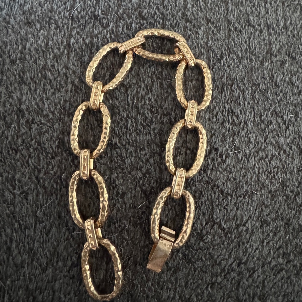 Kendra Scott Textured Rose Gold Bracelet